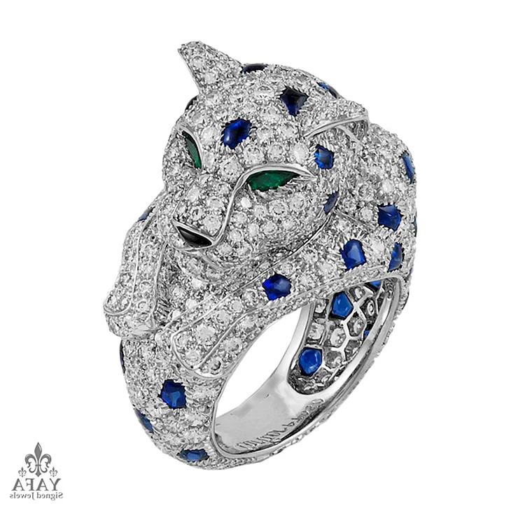 Кольцо Cartier Panthere Onyx Diamond