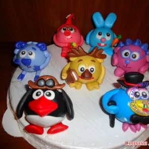 Фигурки из мастики Смешарики