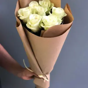 Букет из 7 роз белых Мондиаль