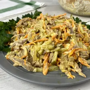 Обжорка с корейской морковкой и говядиной