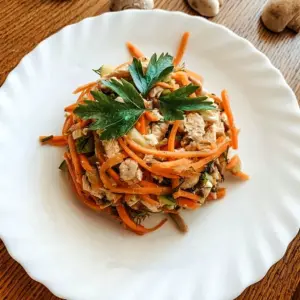 Салат с корейской морковкой